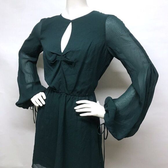 DRESS THE POPULATION Open Back Chiffon Mara Sexy L - Picture 9 of 13